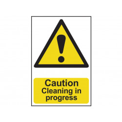 Scan 1114 Caution Cleaning In Progress - PVC Sign 200 x 300mm