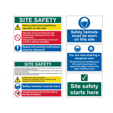 Scan 13974 PVC Construction Site Pack (5 signs)