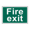 Scan 1502 Fire Exit Text Only - PVC Sign 300 x 200mm