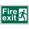 Scan 1507 Fire Exit Man Running Right - PVC Sign 300 x 200mm