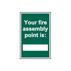 Scan 1526 Your Fire Assembly Point is - PVC Sign 200 x 300mm