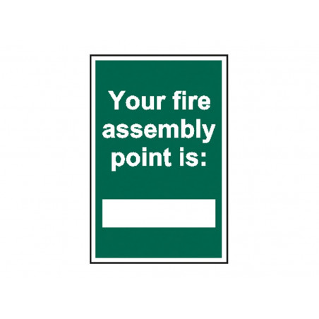 Scan 1526 Your Fire Assembly Point is - PVC Sign 200 x 300mm