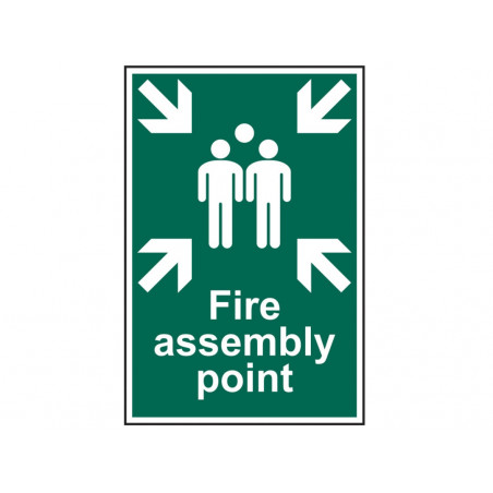 Scan 1541 Fire Assembly Point - PVC Sign 200 x 300mm