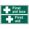 Scan 1553 First Aid Box / First Aid - PVC Signs 300 x 100mm