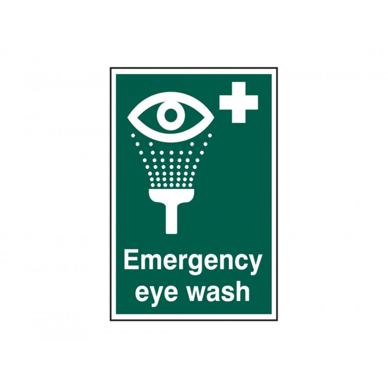 Scan 1554 Emergency Eye Wash - PVC Sign 200 x 300mm
