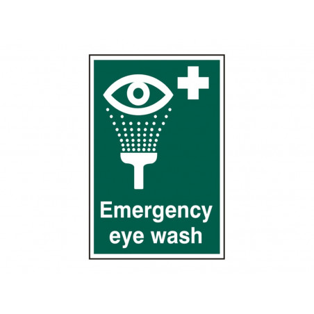 Scan 1554 Emergency Eye Wash - PVC Sign 200 x 300mm