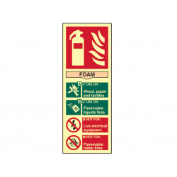 Scan 1591 Fire Extinguisher Composite Foam - Photoluminescent 75 x 200mm