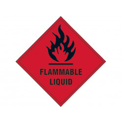 Scan 1850S Flammable Liquid - Self Adhesive Vinyl Sign 100 x 100mm