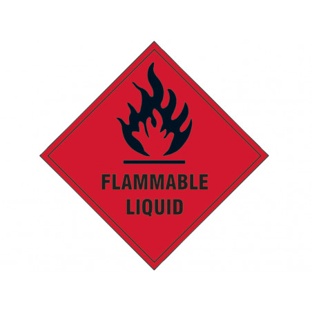 Scan 1850S Flammable Liquid - Self Adhesive Vinyl Sign 100 x 100mm