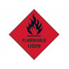 Scan 1850S Flammable Liquid - Self Adhesive Vinyl Sign 100 x 100mm