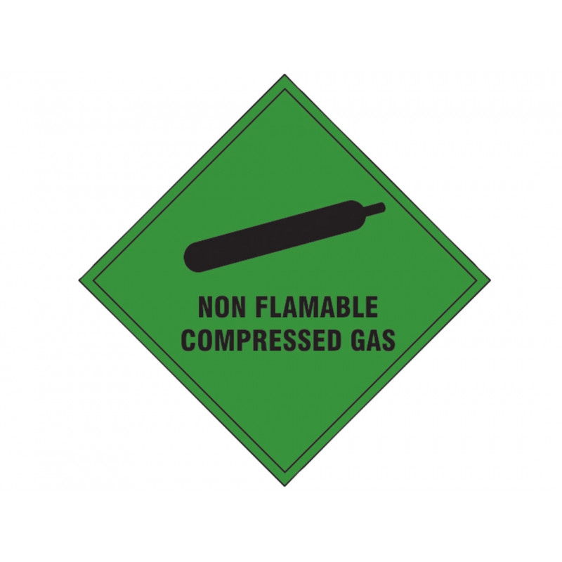 Scan 1870S Non Flammable Compressed Gas - Self Adhesive Vinyl Sign 100 x 100mm Scan 1870S Non Flammable Compressed Gas - Self Adhesive Vinyl Sign 100 x 100mm
