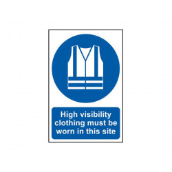 Scan 4007 High Visibility Jackets Must Be Worn In This Site - PVC Sign 200 x 300mm