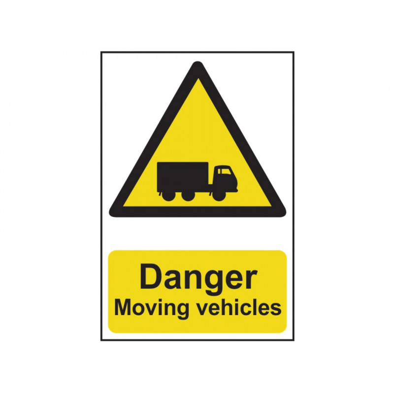 Scan 4100 Danger Moving Vehicles - PVC Sign 400 x 600mm Scan 4100 Danger Moving Vehicles - PVC Sign 400 x 600mm