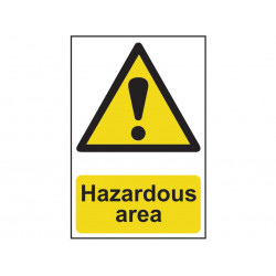 Scan 4107 Hazardous Area - PVC Sign 400 x 600mm