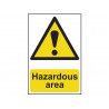 Scan 4107 Hazardous Area - PVC Sign 400 x 600mm
