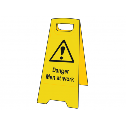Scan 4710 Danger Men At Work - Heavy Duty 'A' Board