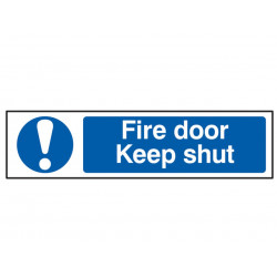 Scan 5004 Fire Door Keep Shut - PVC Sign 200 x 50mm