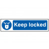 Scan 5011 Keep Locked - PVC Sign 200 x 50mm