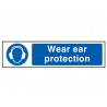 Scan 5016 Wear Ear Protection - PVC Sign 200 x 50mm