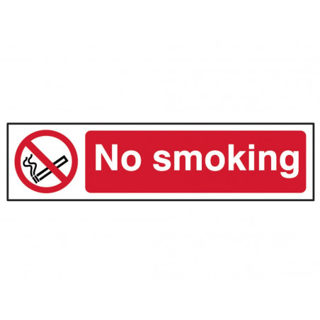 Scan 5050 No Smoking - PVC Sign 200 x 50mm
