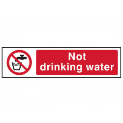 Scan 5051 Not Drinking Water - PVC Sign 200 x 50mm