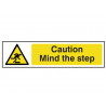 Scan 5109 Caution Mind The Step - PVC Sign 200 x 50mm