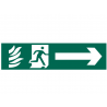 Scan 5200 Running Man Arrow Right - PVC Sign 200 x 50mm