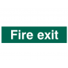 Scan 5204 Fire Exit Text Only - PVC Sign 200 x 50mm