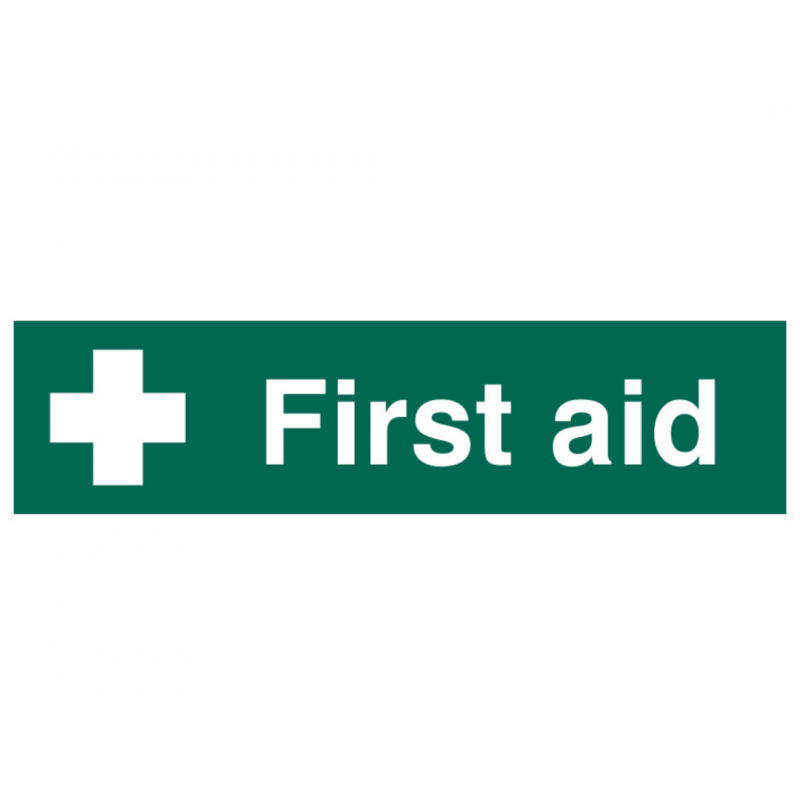 Scan 5212 First Aid - PVC Sign 200 x 50mm Scan 5212 First Aid - PVC Sign 200 x 50mm