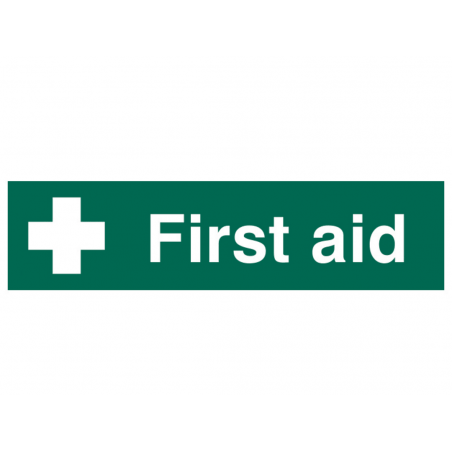 Scan 5212 First Aid - PVC Sign 200 x 50mm