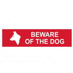 Scan 5251 Beware Of The Dog - PVC Sign 200 x 50mm