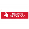 Scan 5251 Beware Of The Dog - PVC Sign 200 x 50mm