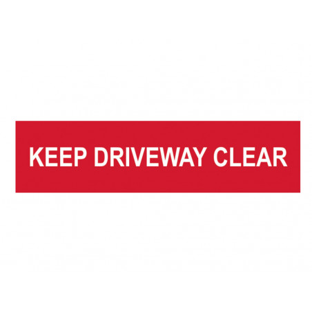 Scan 5252 Keep Driveway Clear - PVC Sign 200 x 50mm