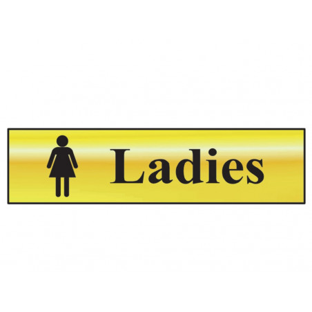 Scan 6002 Ladies - Polished Brass Effect 200 x 50mm