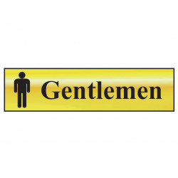 Scan 6003 Gentlemen - Polished Brass Effect 200 x 50mm
