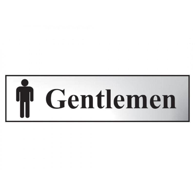 Scan 6003C Gentlemen - Polished Chrome Effect 200 x 50mm
