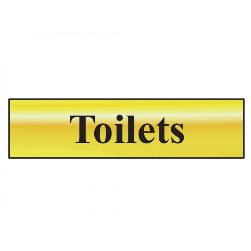 Scan 6005 Toilets - Polished Brass Effect 200 x 50mm Scan 6005 Toilets - Polished Brass Effect 200 x 50mm