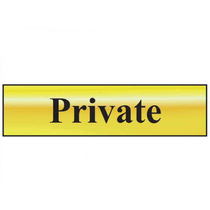 Scan 6012 Private - Polished Brass Effect 200 x 50mm