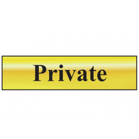 Scan 6012 Private - Polished Brass Effect 200 x 50mm