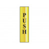 Scan 6032 Push Vertical - Polished Brass Effect 50 x 200mm