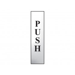 Scan 6032C Push Vertical - Polished Chrome Effect 50 x 200mm