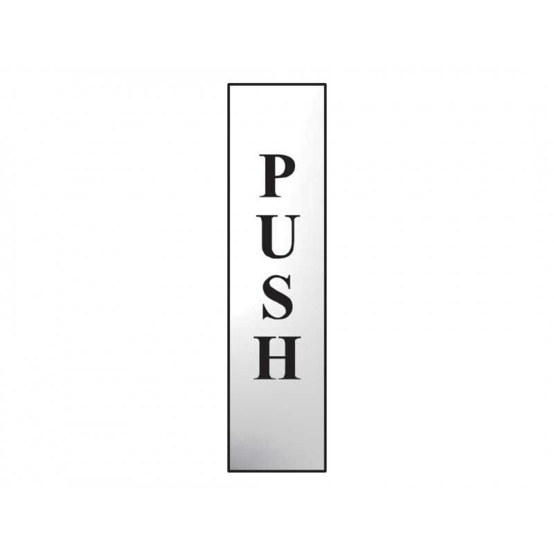 Scan 6032C Push Vertical - Polished Chrome Effect 50 x 200mm