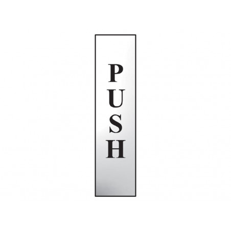 Scan 6032C Push Vertical - Polished Chrome Effect 50 x 200mm