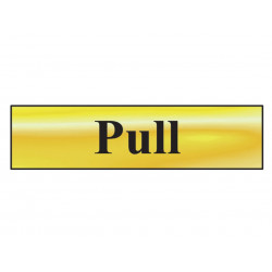 Scan 6033 Pull - Polished Brass Effect 200 x 50mm