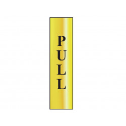 Scan 6034 Pull Vertical - Polished Brass Effect 50 x 200mm