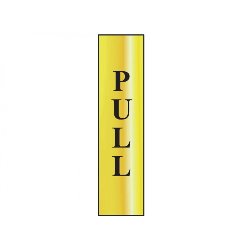 Scan 6034 Pull Vertical - Polished Brass Effect 50 x 200mm Scan 6034 Pull Vertical - Polished Brass Effect 50 x 200mm
