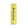 Scan 6034 Pull Vertical - Polished Brass Effect 50 x 200mm