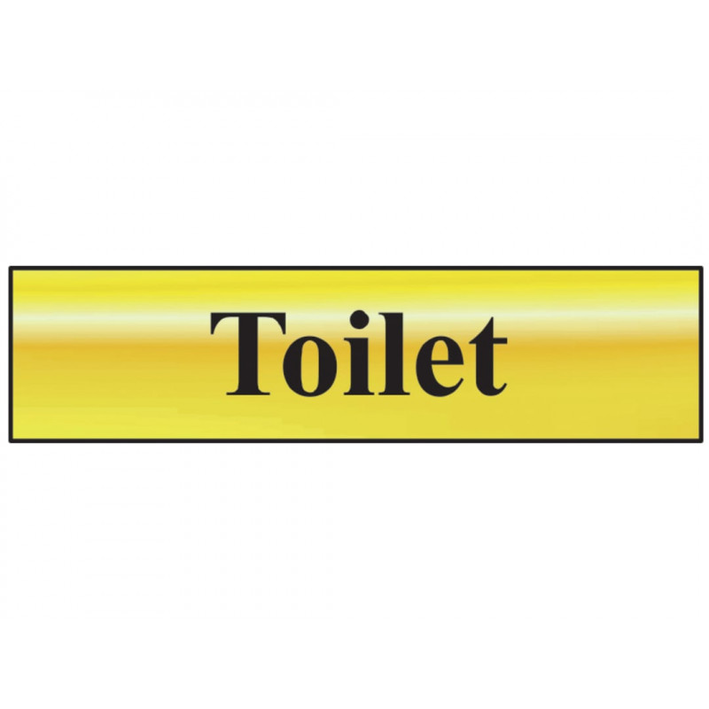 Scan 6051 Toilet - Polished Brass Effect 200 x 50mm Scan 6051 Toilet - Polished Brass Effect 200 x 50mm