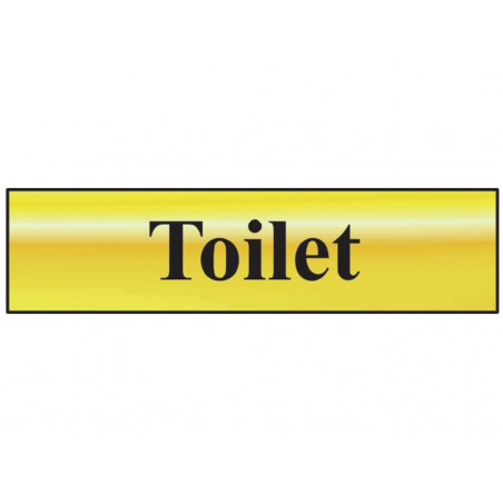 Scan 6051 Toilet - Polished Brass Effect 200 x 50mm