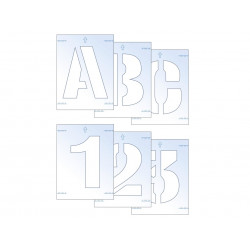 Scan 9403 Letter & Number Stencil Kit 25mm